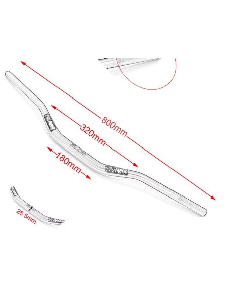 Under protaper fat bar handlebar