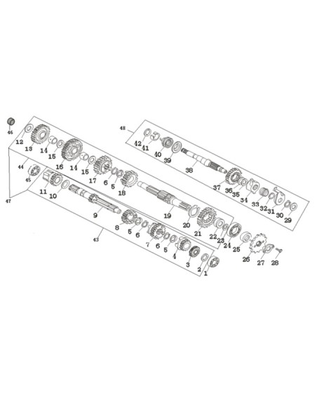 Casquillos engrasadores caja de cambio adventure 125