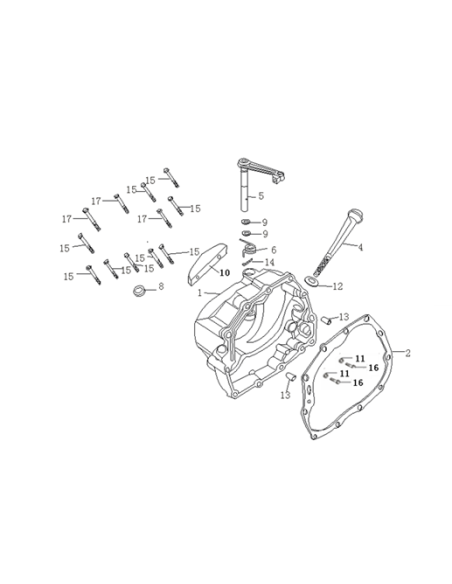 Gasket Right Crankcase cover125cc adventure