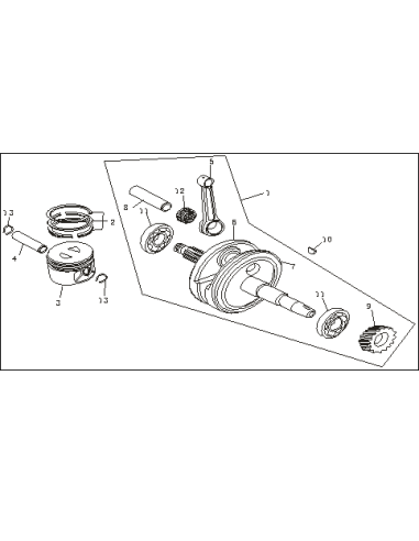 Piston Ring Set125cc adventure