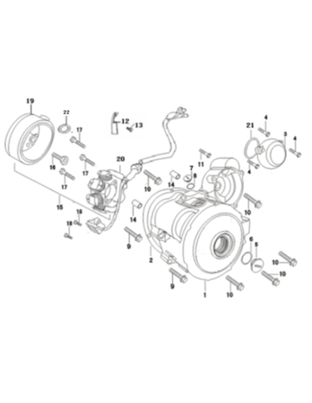 Flywheel ASSY125cc adventure