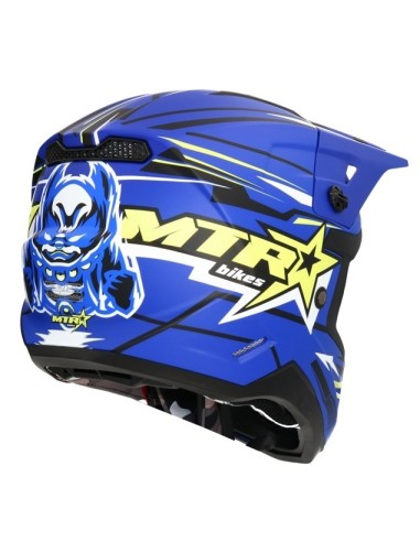 Shiro MTR MX-308 Blue Helmet