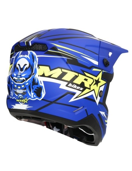 Shiro MTR MX-308 Blue Helmet