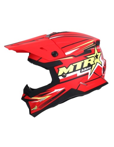 Shiro MTR MX-308 Red Helmet