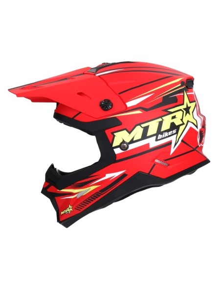 Shiro MTR MX-308 Red Helmet
