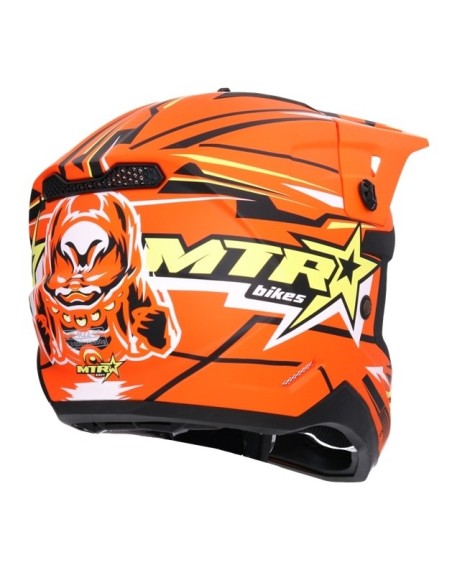 Shiro MTR MX-308 Orange Helmet