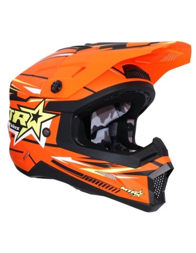 Casco shiro MTR MX-308 Naranja