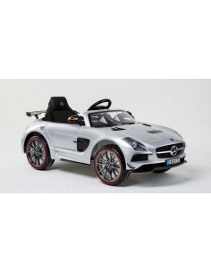 Coche electrico MERCEDES SLS deportivo plata