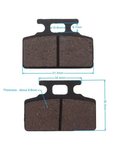 F brakes pads
