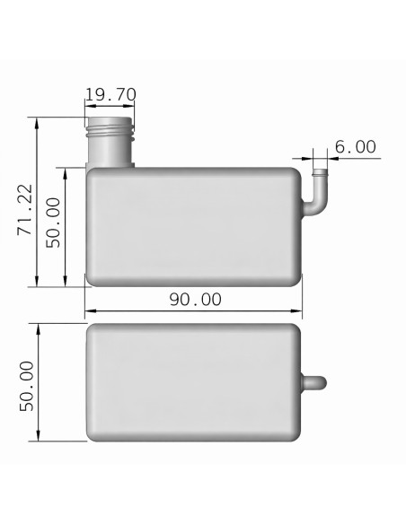 Set bottle for oil engine