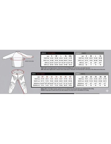 Equipement off road adults CLEARANCE