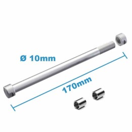 Eje rueda trasera 170 x 10 mm