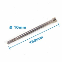 Eje de rueda delantera de 160 x 10 mm
