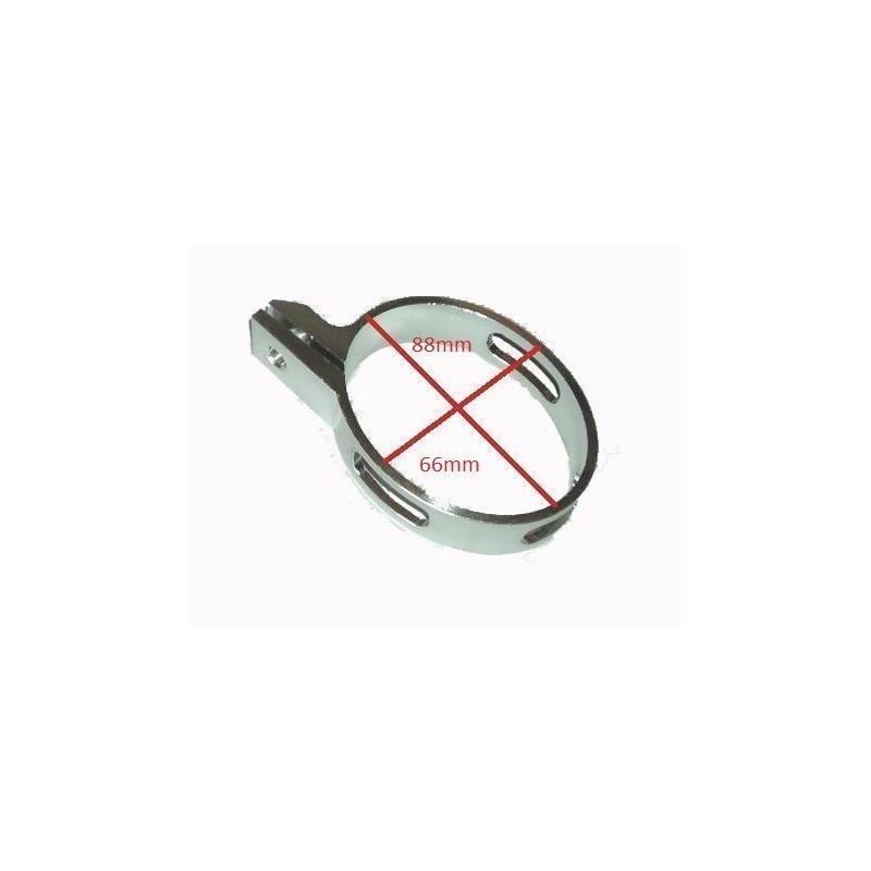 Abrazadera oval de escape