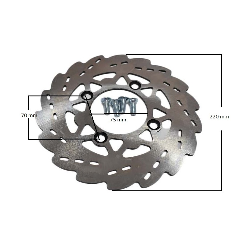 Disco floreado para pit bikes
