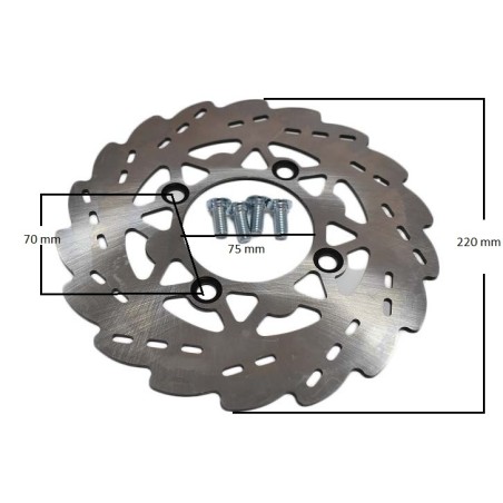 Disco floreado para pit bikes