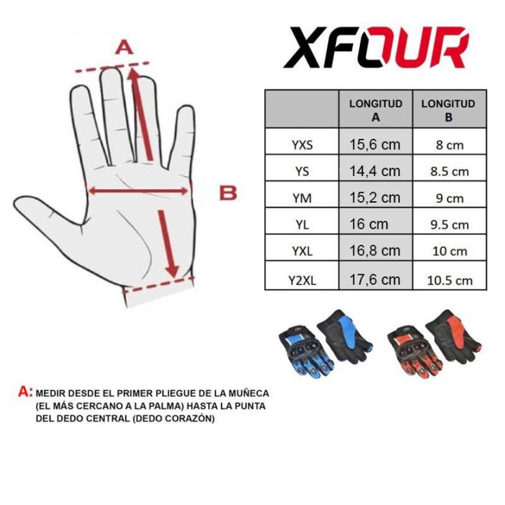 Guantes Cross Infantil X-Four