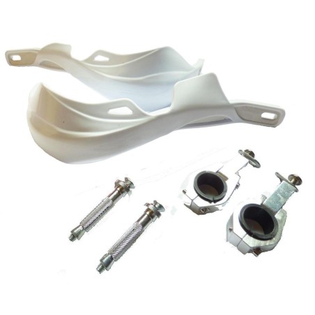 Cubremanos aluminio 22/28mm blanco