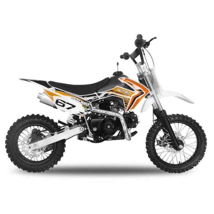 Pit Bike NITRO STORM 110cc V2 14-12 SEMI-AUTO