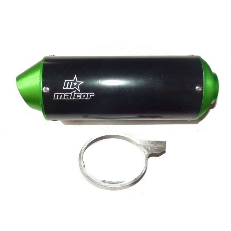 Silencioso pit bike cnc cola verde