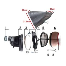 Caja de Filtro de Aire Completa 250/450CC