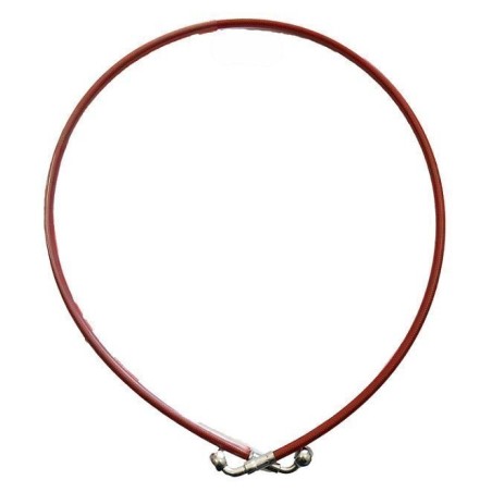 Latiguillo metalico 1100mm rojo