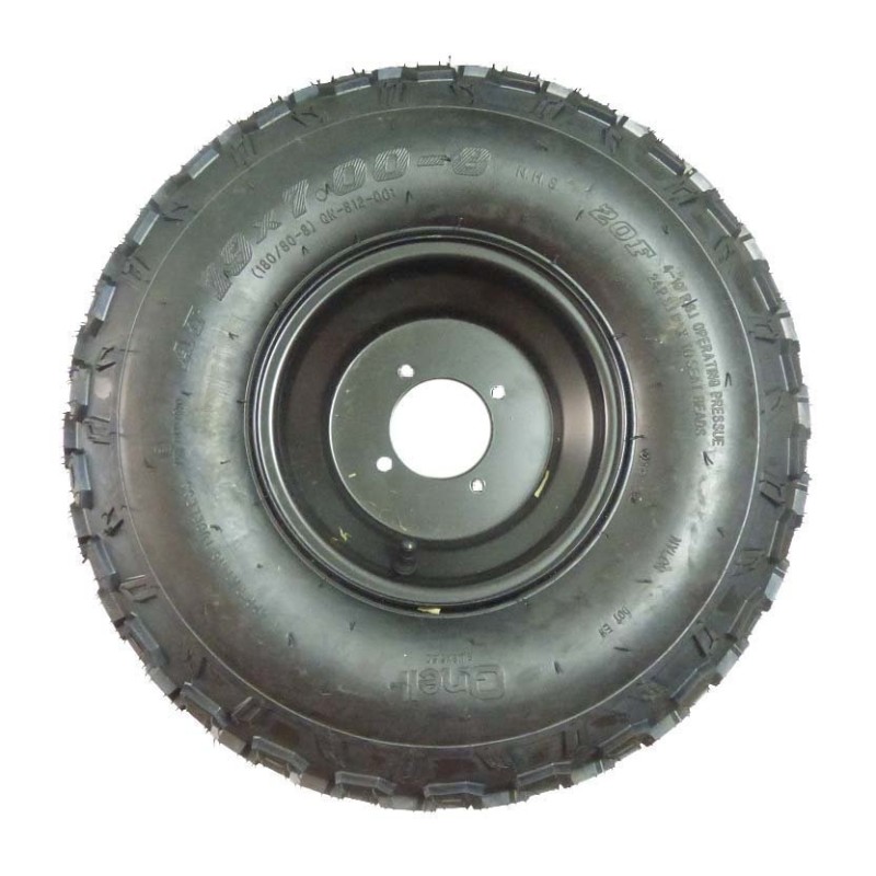 Rueda delantera quad 8"