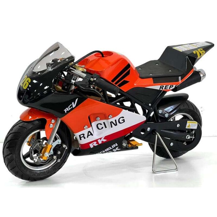 miniMoto pocketBike GP3 Roan 49cc piezas mejoradas