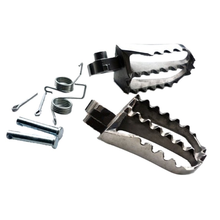 Juego Estriberas Acero R2 pitBike - miniPitBikeS