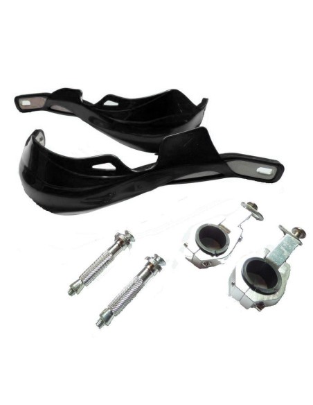 BLACK ALUMINUM HANDLEBAR PROTECT 22/28MM