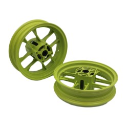 Llantas ligeras 4 taladros Verde fluor