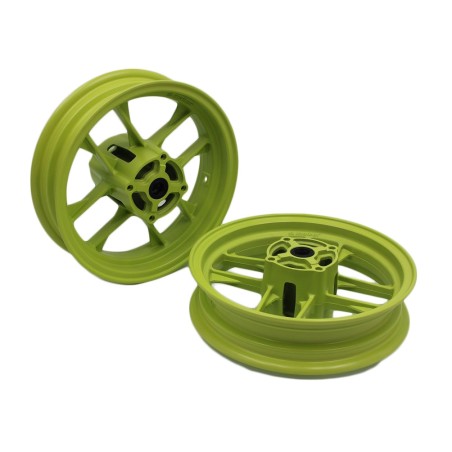Llantas ligeras 4 taladros Verde fluor