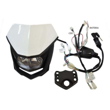 Careta con Faro de luz para pit bikes