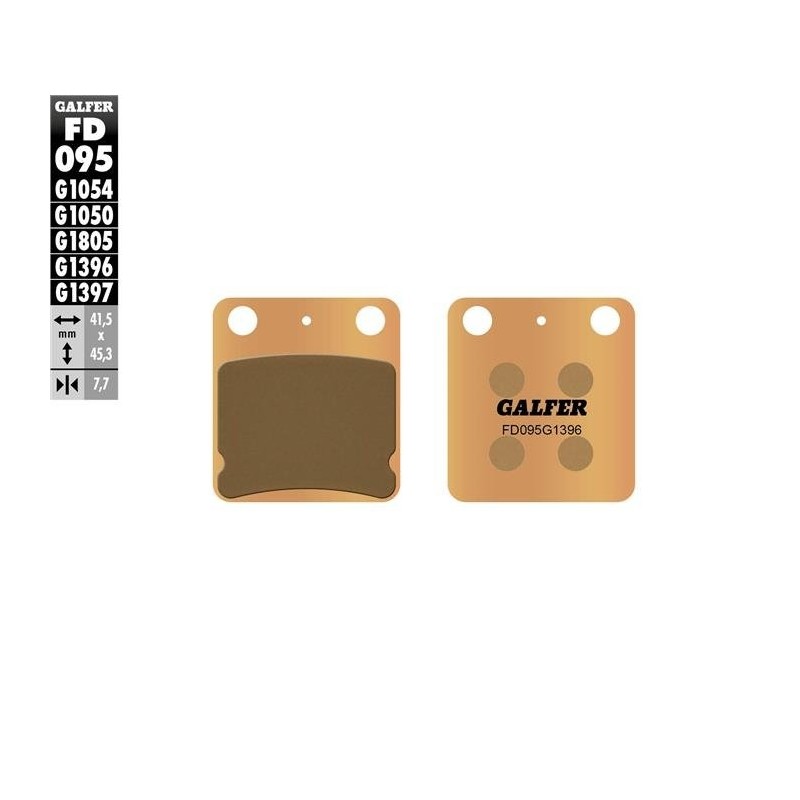 Pastillas sinterizadas galfer minimotard