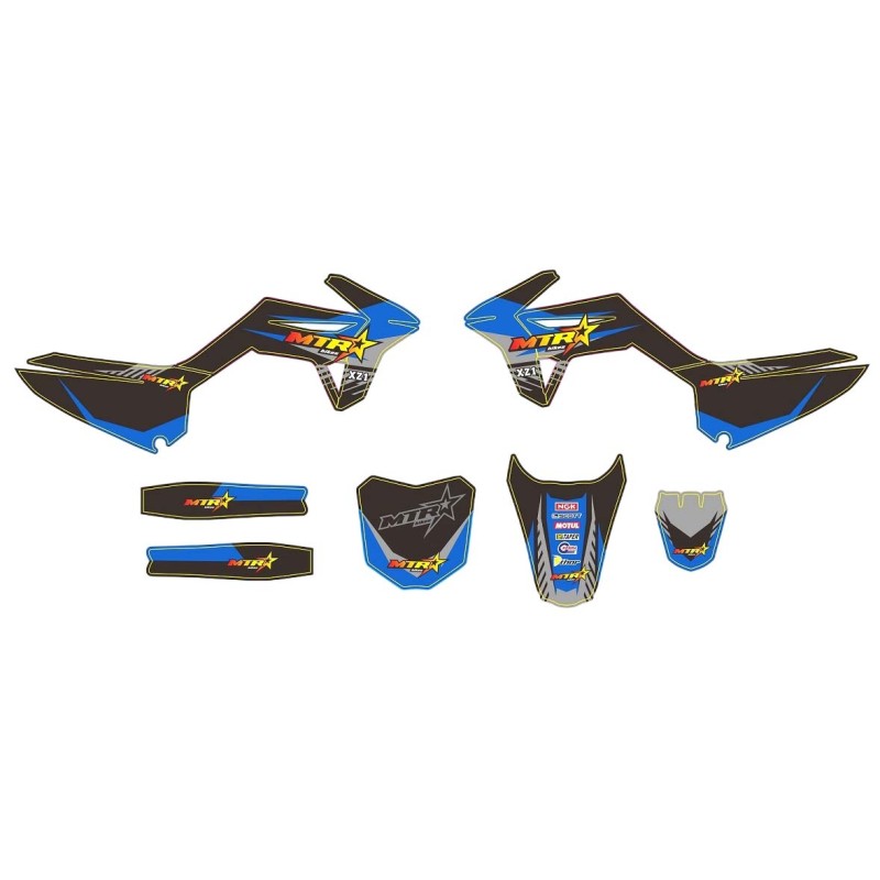 Adhesivos completos MTR XZ1 CRF110, NUEVO formato 
