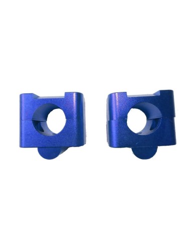 Adaptadores manillar 28 cnc azul