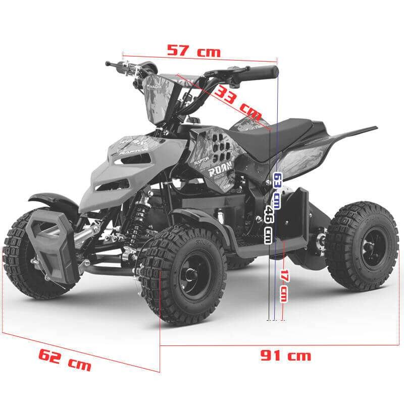 mini Quad Eléctrico ROAN RAPTOR 500W R4