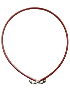 Latiguillo metalico 1100mm rojo