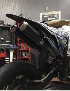 Exhaust 2 muffler for super racer 2