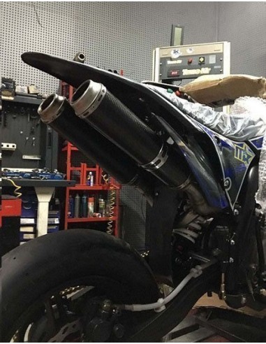 Exhaust 2 muffler for super racer