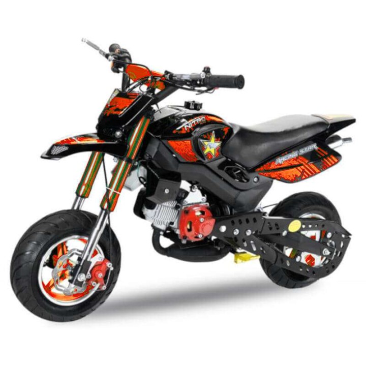 miniMoto HOBBIT 6 49cc minimotos baratas infantiles estilo minimotard