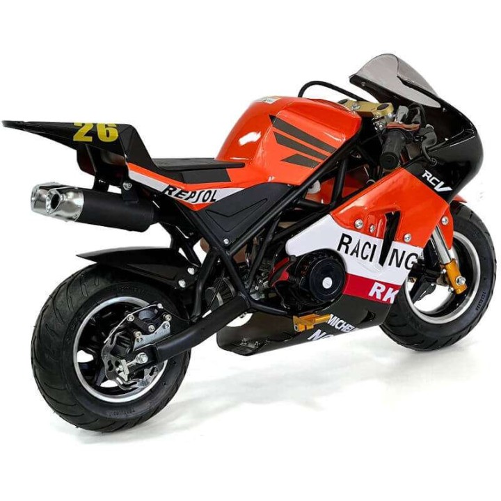 miniMoto pocketBike GP3 Roan 49cc piezas mejoradas