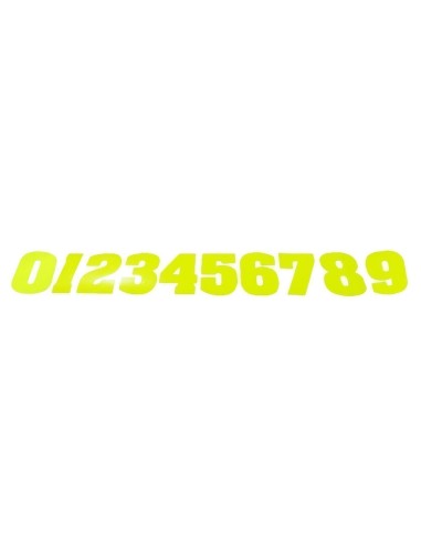 Numeros decorativos Fluor para dorsales