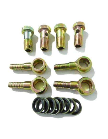 Set assy bolts and fittings M12 twin oil cooler
