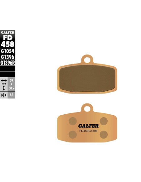 Pastillas sinterizadas GALFER freno FORMULA