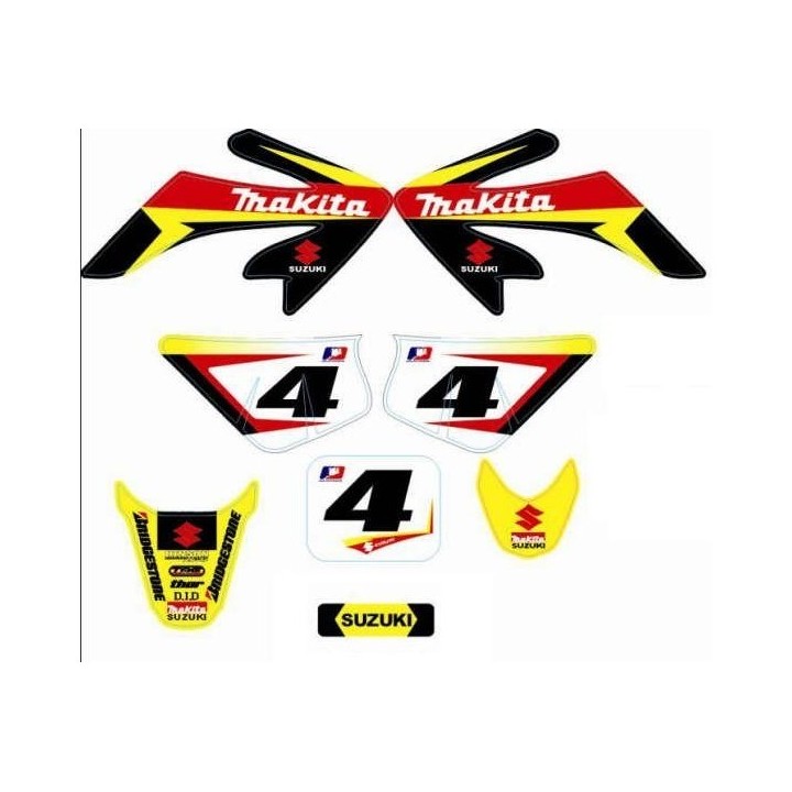 Adhesivos Pitbike Suzuki Makita CRF50