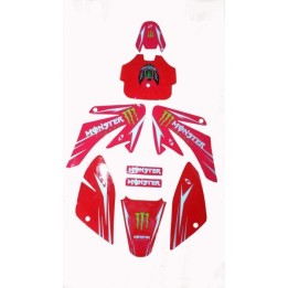 Adhesivos Pitbike Monster Energy CRF50/CRF70