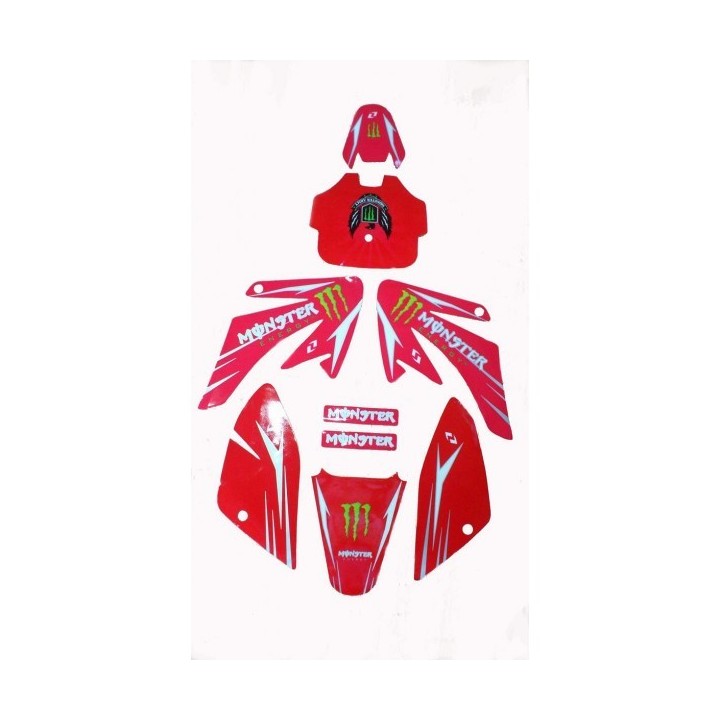 Adhesivos Pitbike Monster Energy CRF50/CRF70