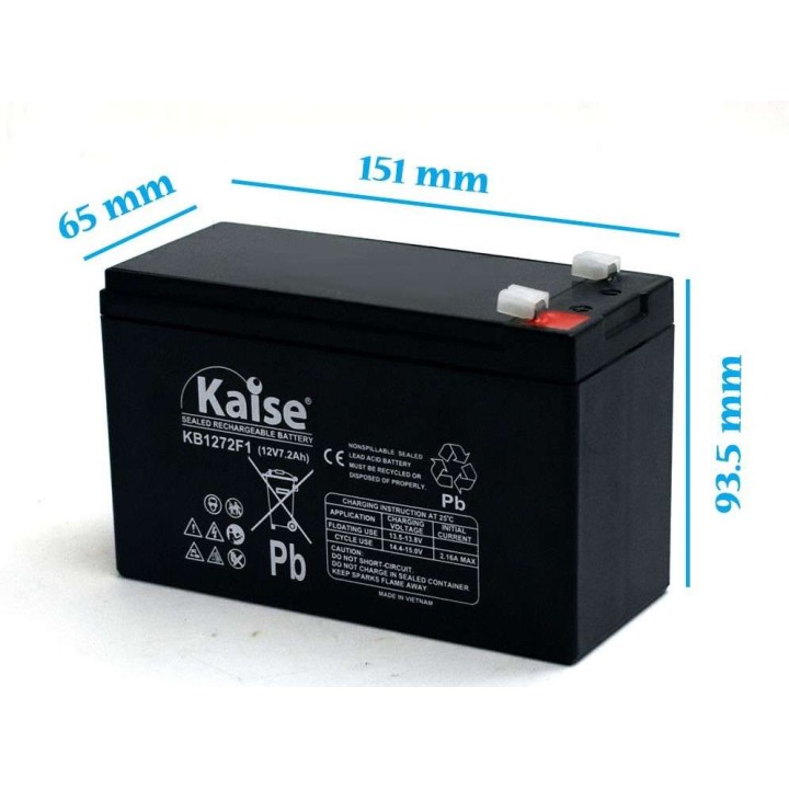Bateria AGM 12V 7.2Ah Kaise
