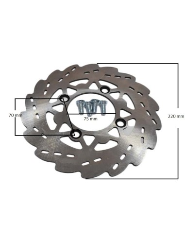 Disco floreado para pit bikes